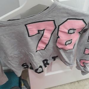 Grey girls "crop top"